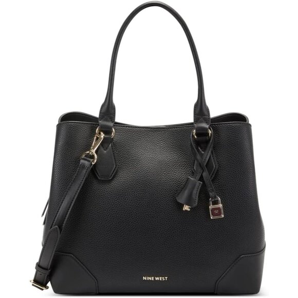 Lightweight Brooklyn Jet Set Carryall - Stylish Black Tote with Secure Closure - Picture 2 of 4